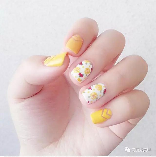 美甲推荐款式仙女,美甲推荐小花