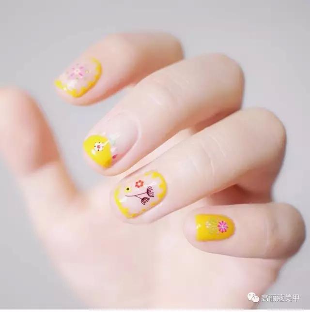 美甲推荐款式仙女,美甲推荐小花