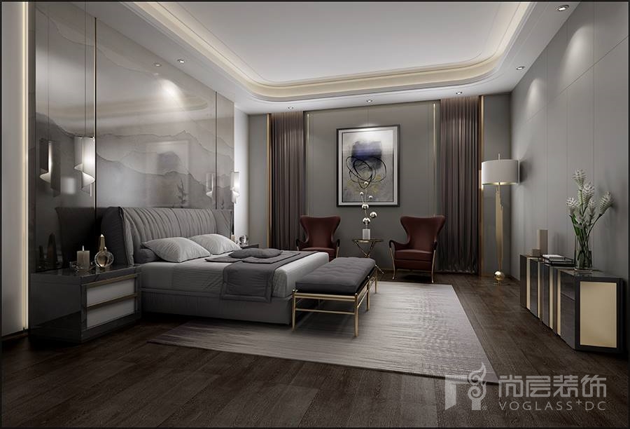 别墅三层卧室吊顶设计,不吊顶卧室效果图现代简约2019