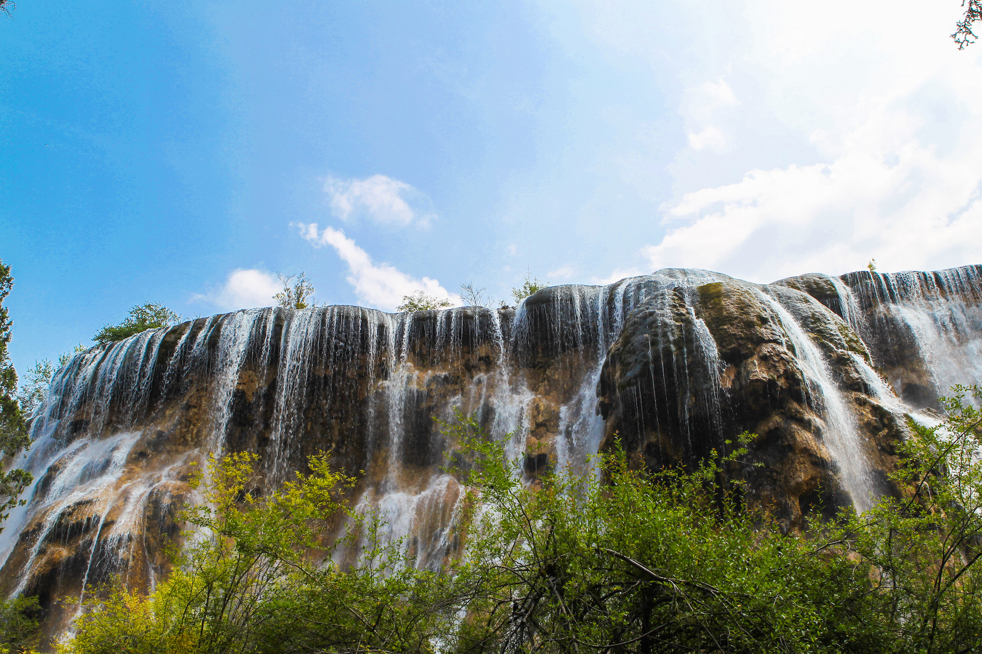 地震前的九寨沟美景,航拍地震前九寨沟所有景点