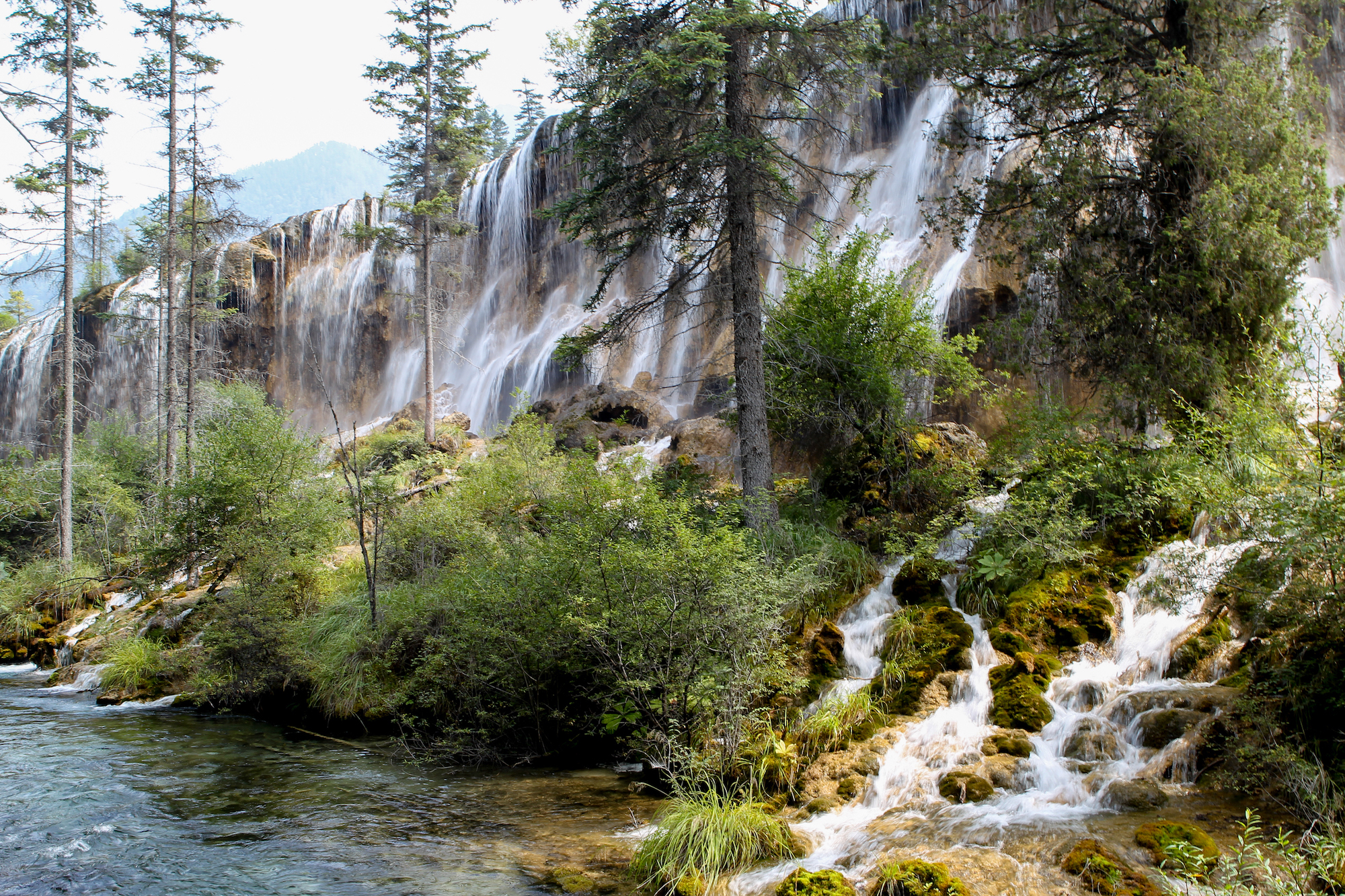 地震前的九寨沟美景,航拍地震前九寨沟所有景点