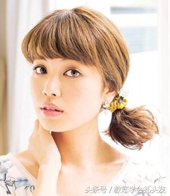短发扎马尾好看的发型简单,短发发型怎么扎简单好看低马尾
