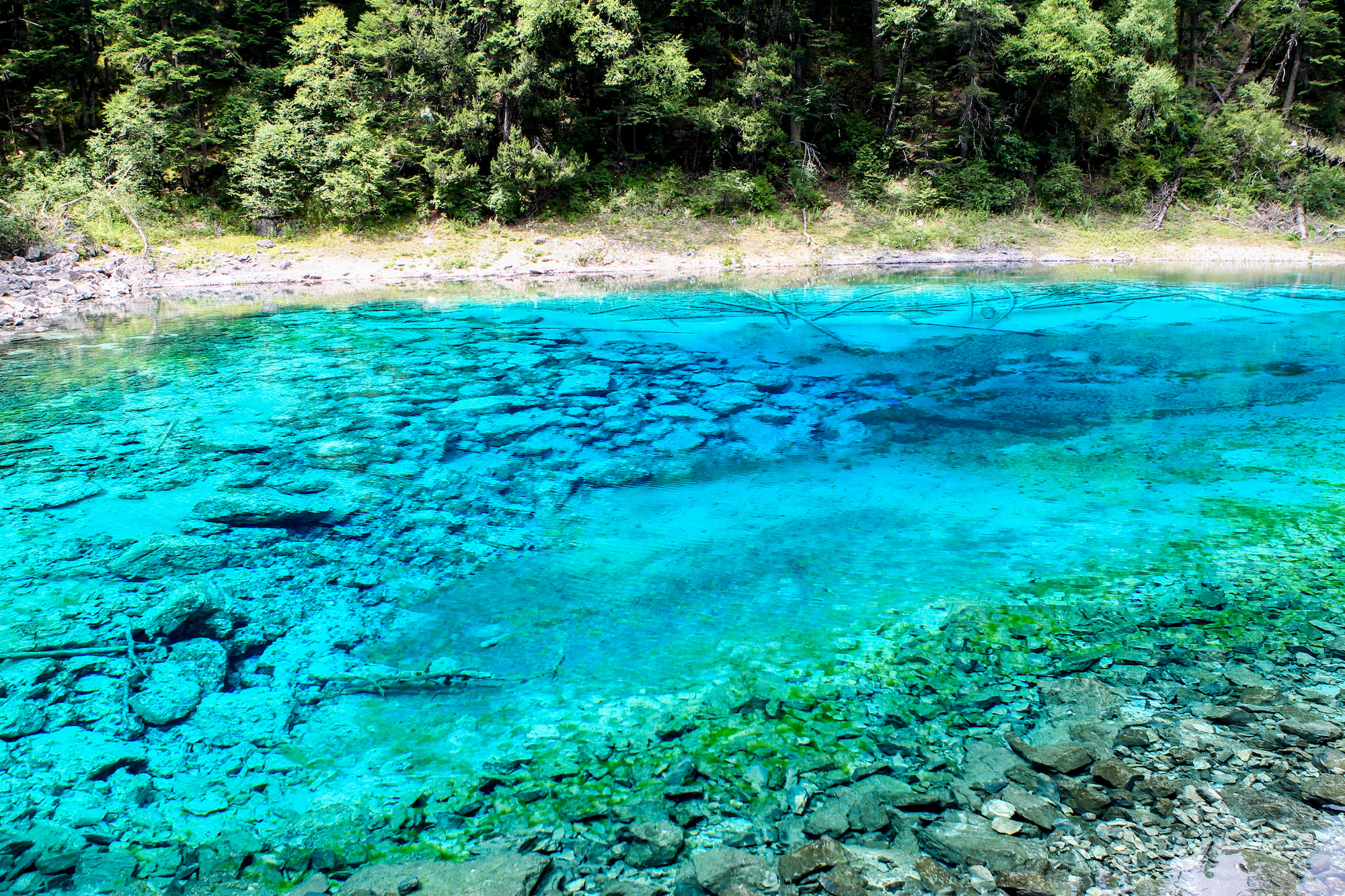 地震前的九寨沟美景,航拍地震前九寨沟所有景点