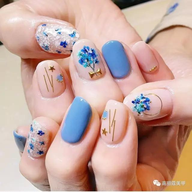 美甲推荐款式仙女,美甲推荐小花