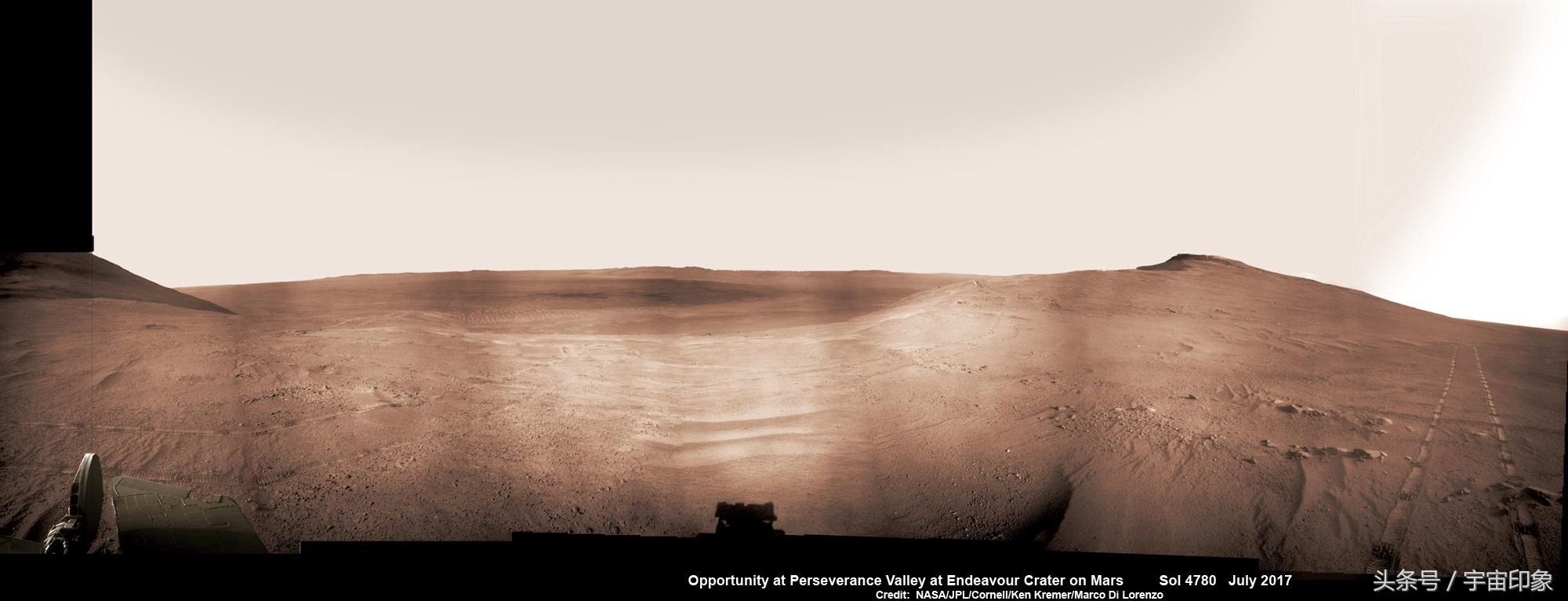美国宇航局到底在火星上发现了什么？大量车轮轨迹就是证明