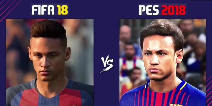 pes2018对战,实况足球2018和fifa18