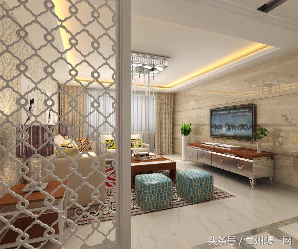 兰州50平米简约装修风格,兰州120平新中式风格装修效果图
