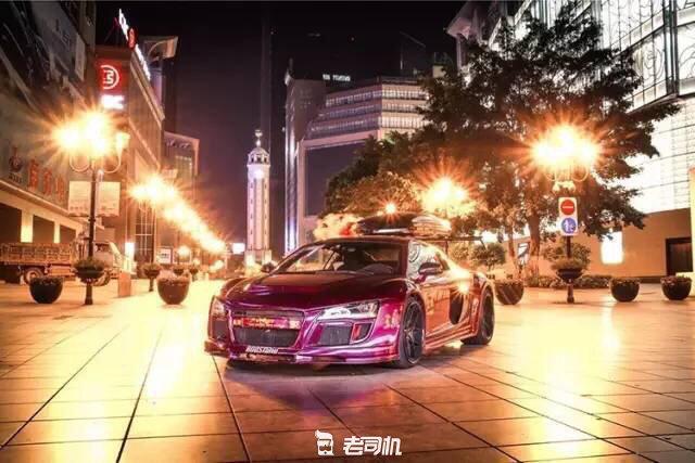 开辆超跑去*藏西**！最后看看几百万的奥迪R8破成啥样了？