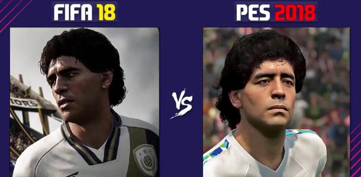 pes2018对战,实况足球2018和fifa18