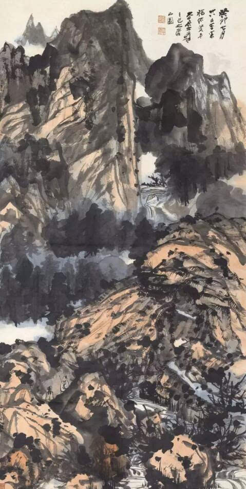 张大千的泼墨泼彩法具体是什么,张大千泼墨泼彩山水创作视频