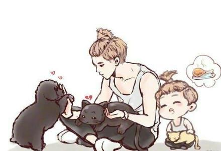 小狍子鹿晗,漫画版鹿晗