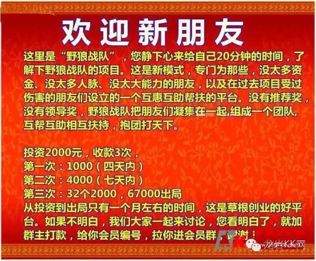 龙岩野狼互助高端招商群很火！交2000赚6700？别闹了