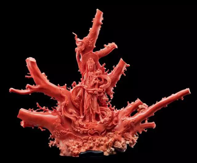 珊瑚石雕刻作品,红珊瑚雕刻作品图片大全欣赏