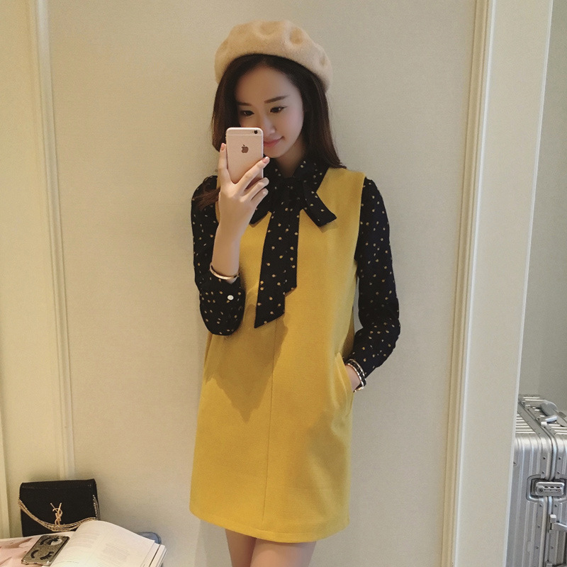 背心毛衣裙怎么搭,针织背心裙秋季搭配