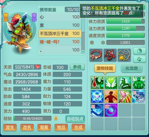 神武2装备,神武2宠物打什么书