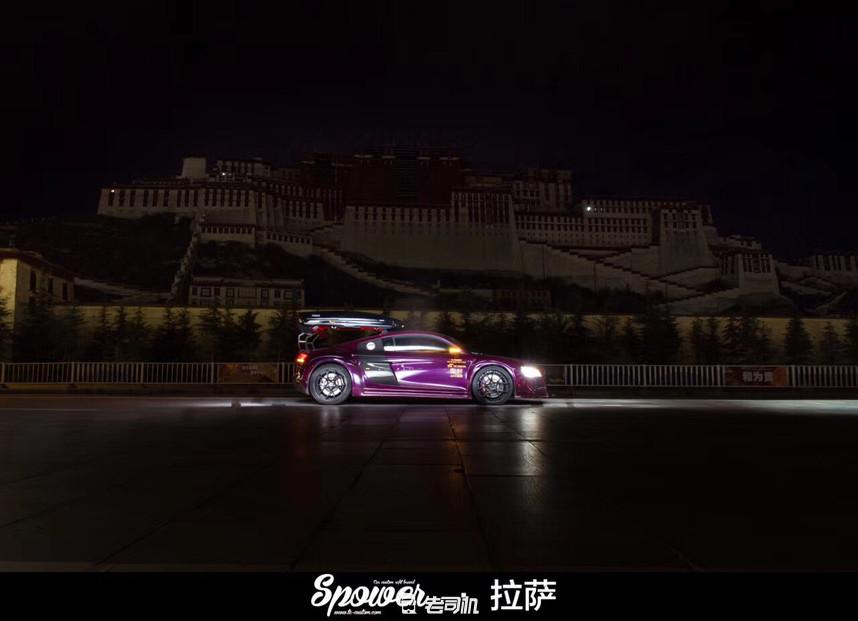开辆超跑去*藏西**！最后看看几百万的奥迪R8破成啥样了？