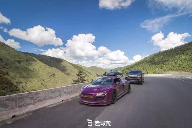 开辆超跑去*藏西**！最后看看几百万的奥迪R8破成啥样了？