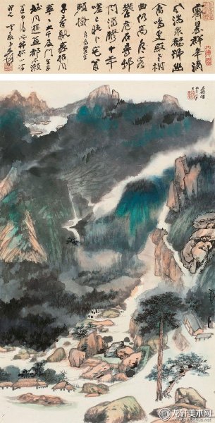 张大千的泼墨泼彩法具体是什么,张大千泼墨泼彩山水创作视频