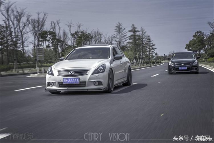 英菲尼迪g37改装外观图片,英菲尼迪g37两门改装中网