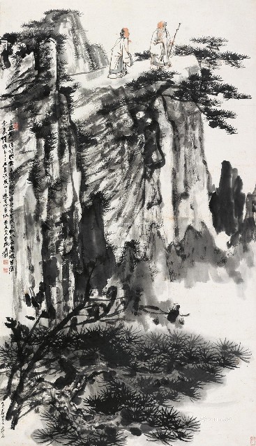 张大千的泼墨泼彩法具体是什么,张大千泼墨泼彩山水创作视频