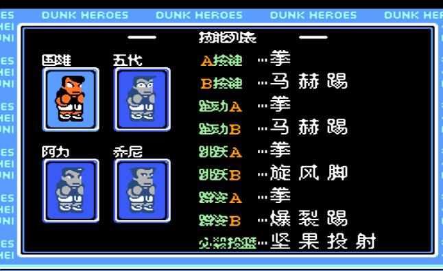 热血格斗fc经典游戏,fc热血篮球属性全满秘籍