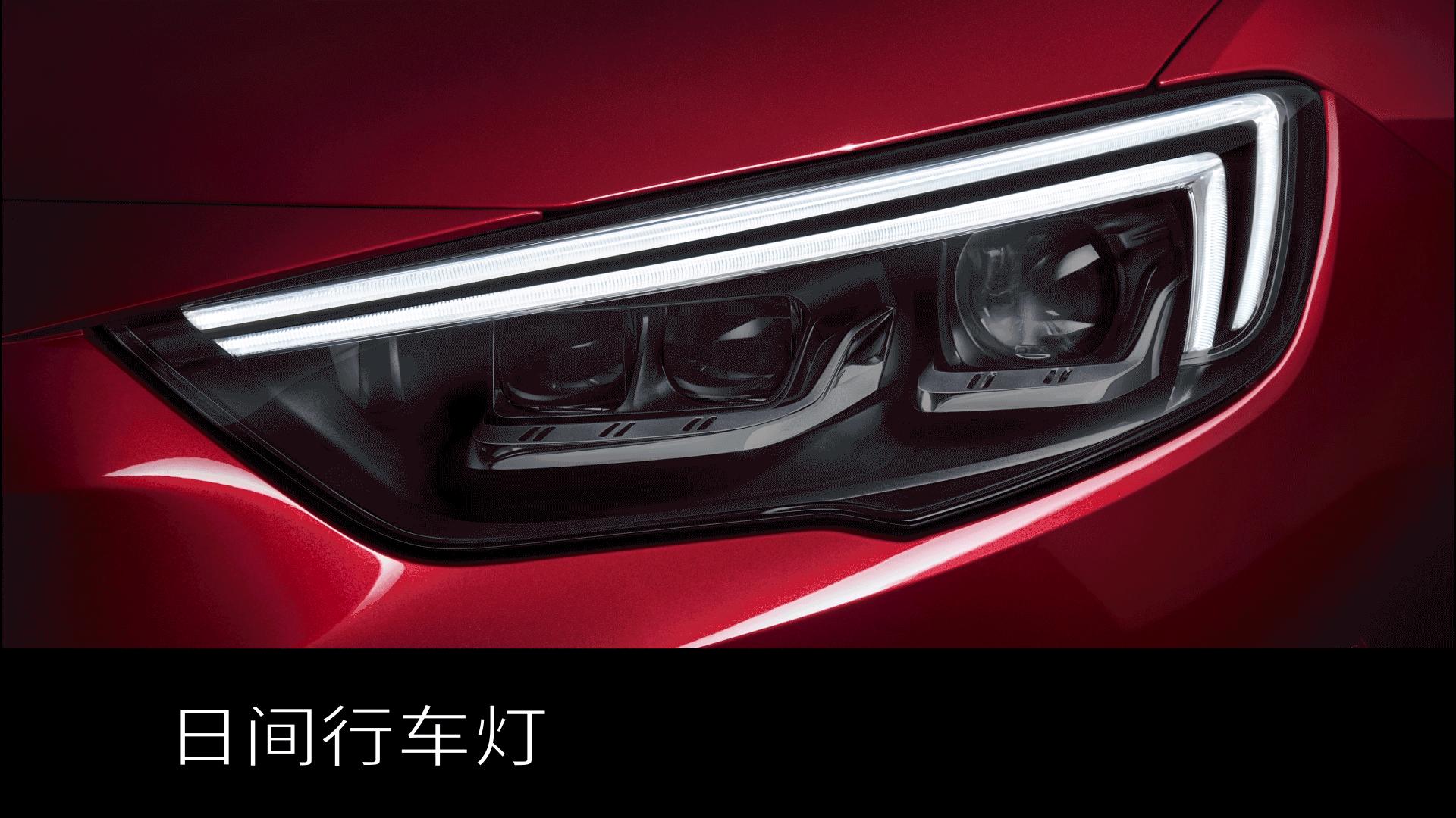 君威矩阵式大灯夜晚启动效果,新款君威大灯多少钱