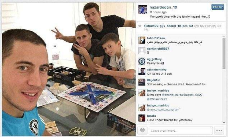 阿扎尔三兄弟国家队,阿扎尔兄弟四人全是球员