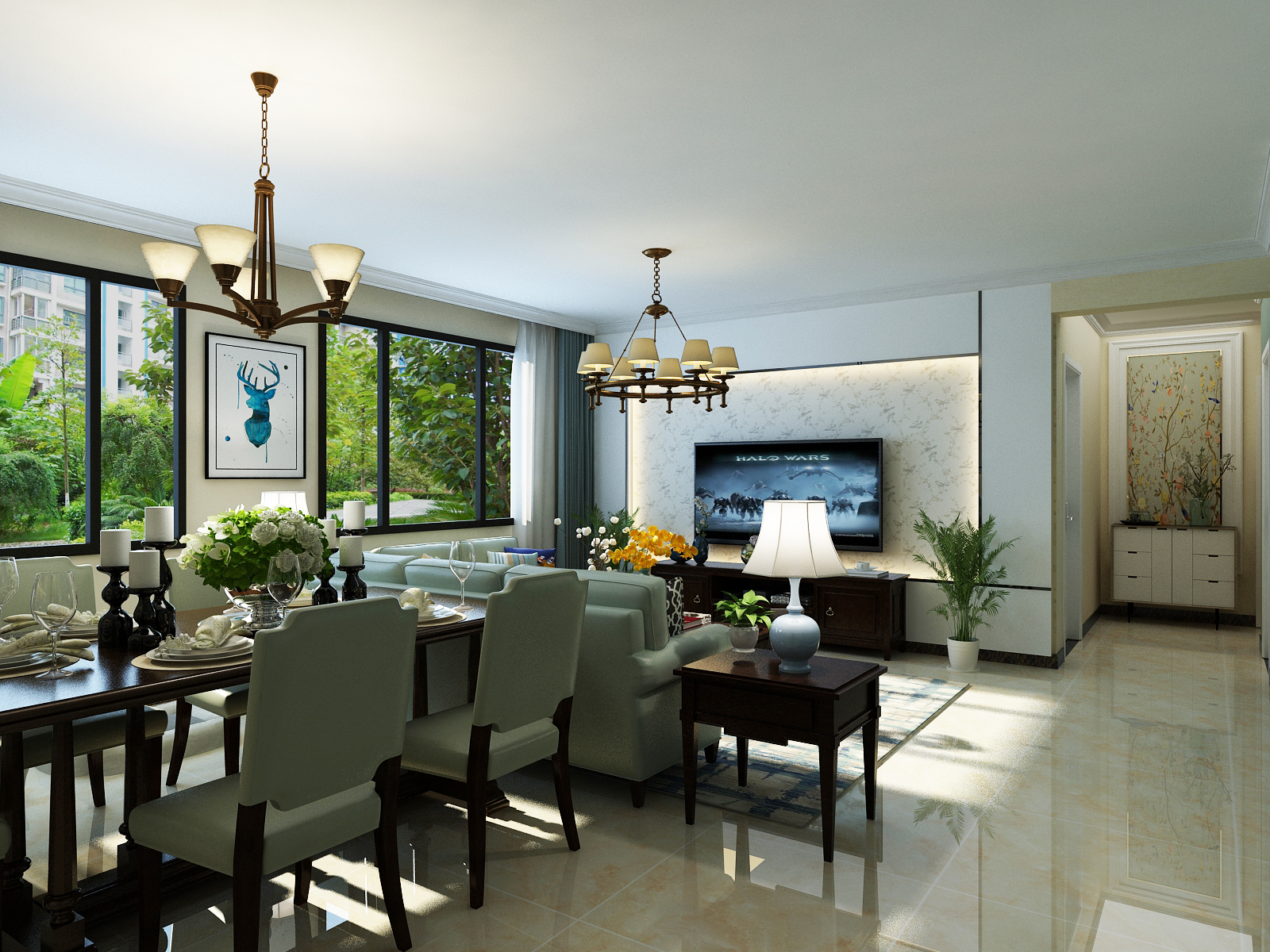 美式轻奢风格全屋家具定制,美式家具装修风格全屋