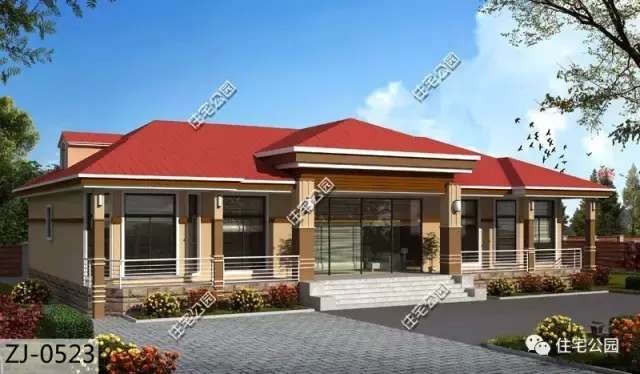 农村平层自建房宅基地窄小,农村宅基地平层设计图