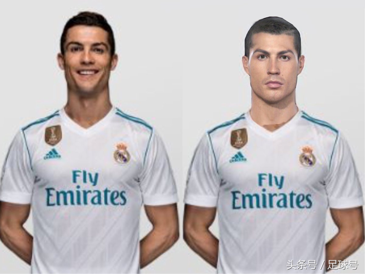 pes2018罗纳尔多脸型,pes2018维尼修斯脸型
