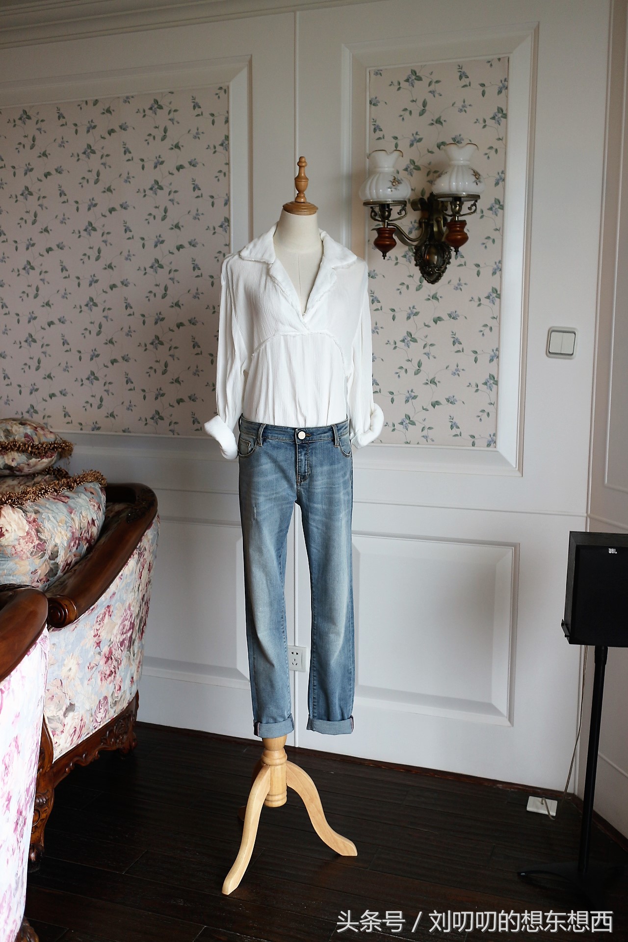 条纹时尚潮流T恤,一日look日常