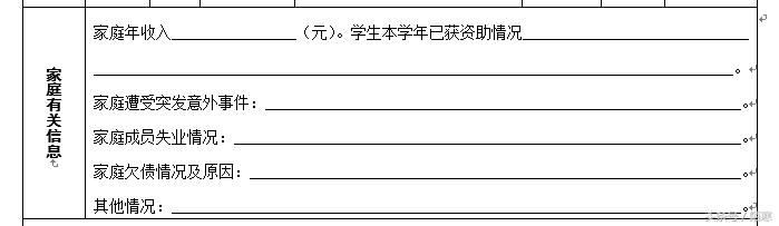 申请大学助学金申请报告怎样写,家庭情况调查表可以申请助学金吗