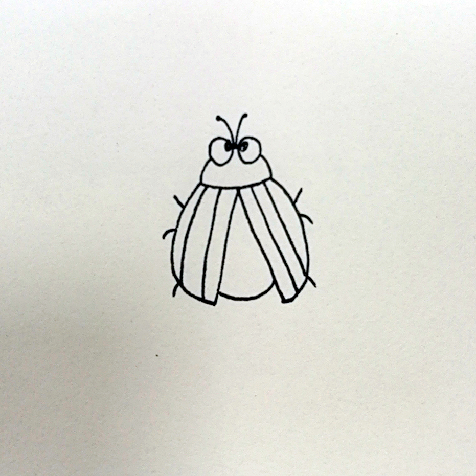 小女孩抓萤火虫简笔画,萤火虫的简笔画怎么画简单又好看