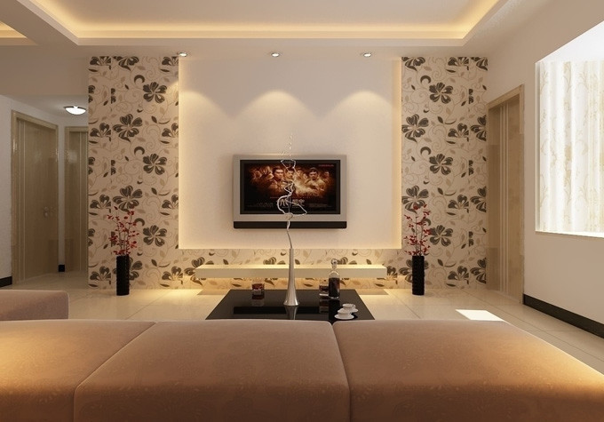 现代简约最省钱电视背景墙效果图,2022现代简约电视背景墙效果图