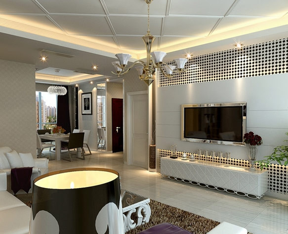 现代简约最省钱电视背景墙效果图,2022现代简约电视背景墙效果图