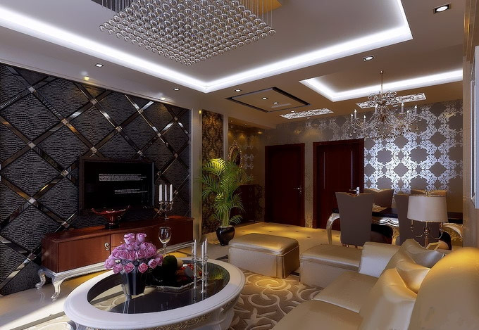 现代简约最省钱电视背景墙效果图,2022现代简约电视背景墙效果图