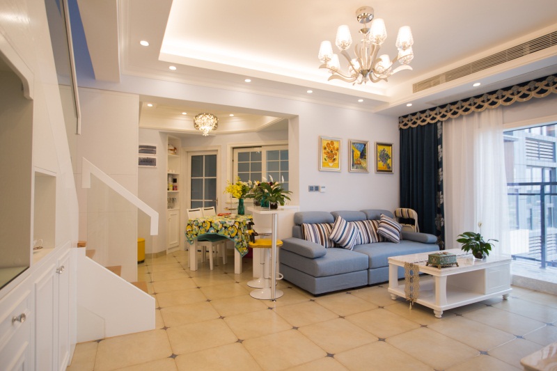 北欧小清新装修风格复式楼,深圳百合盛世二手房复式6室