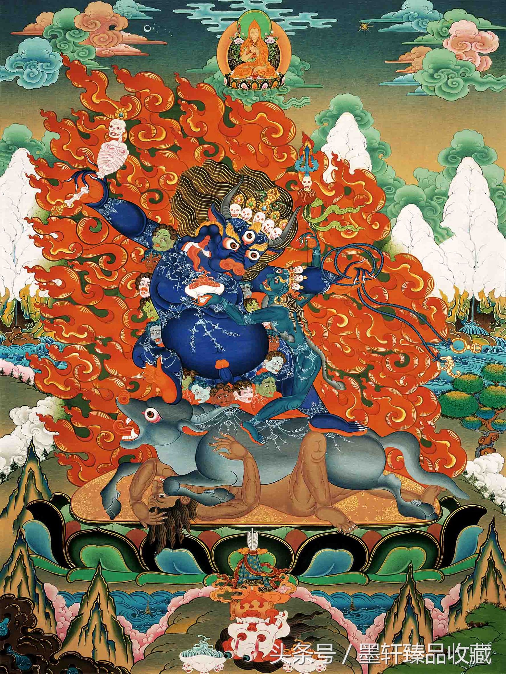 佛山唐卡国画,唐卡绘画作品欣赏图片高清