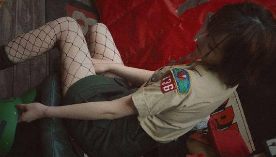 时尚的渔网装,渔网潮酷穿搭