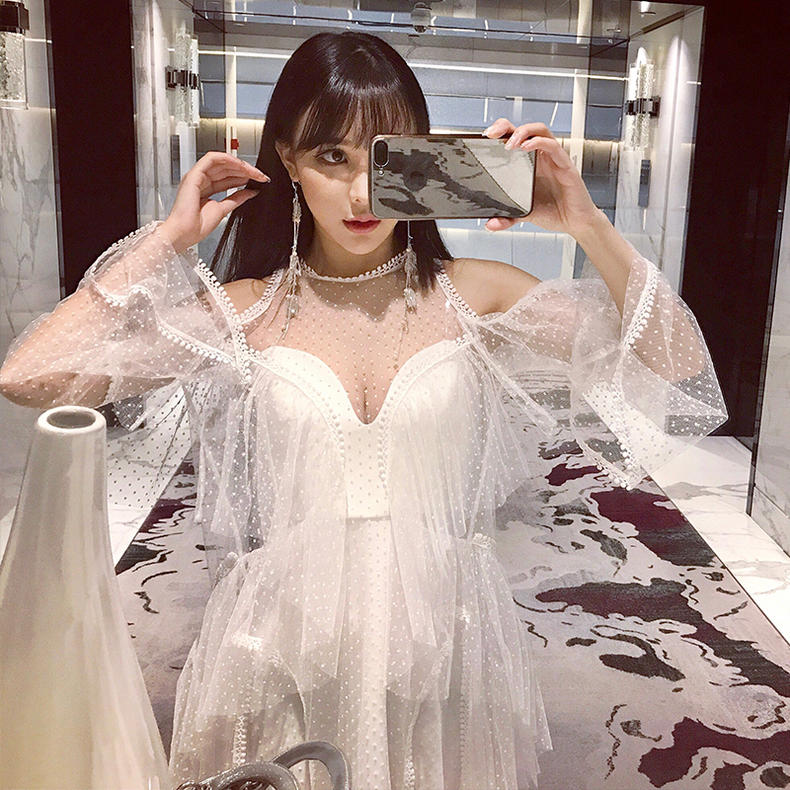 时尚的渔网装,渔网潮酷穿搭