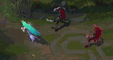 lol星之守护者卡莎炫彩特效展示,lol星之守护者阿狸特效