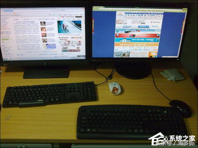 电脑一拖二教程,电脑一拖二打游戏