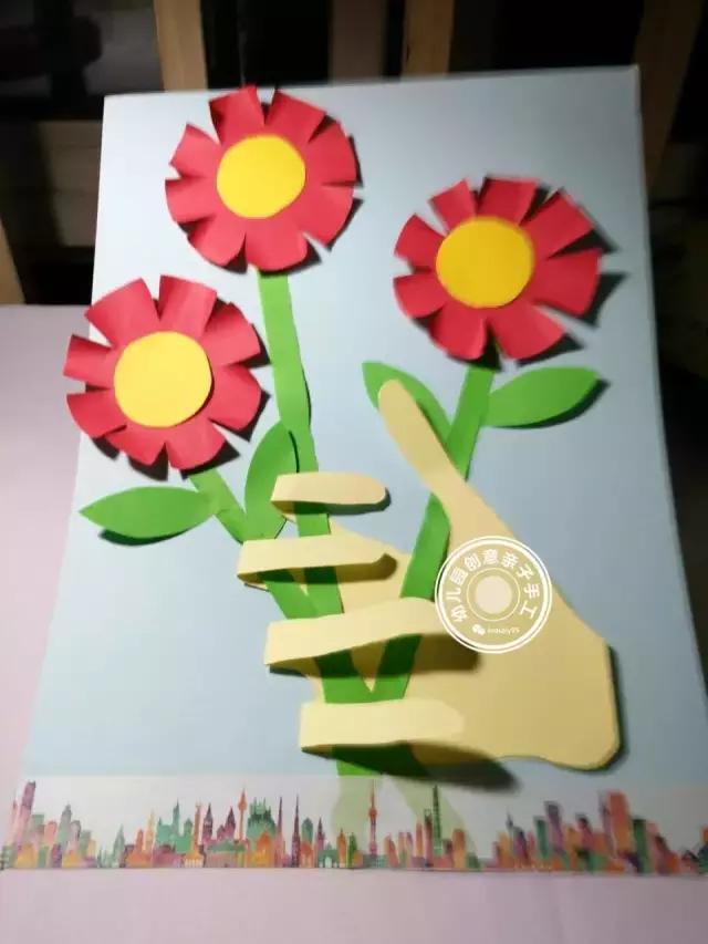 幼儿园孩子手工教师节礼物最简单,教师节幼儿园亲子手工做法
