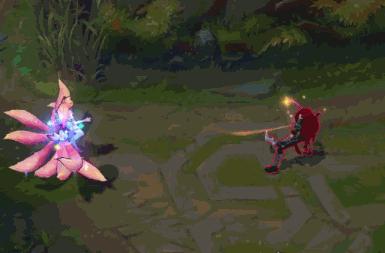 lol星之守护者卡莎炫彩特效展示,lol星之守护者阿狸特效