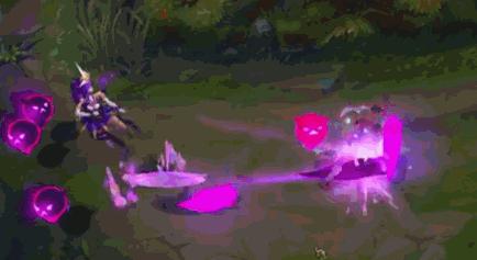 lol星之守护者卡莎炫彩特效展示,lol星之守护者阿狸特效