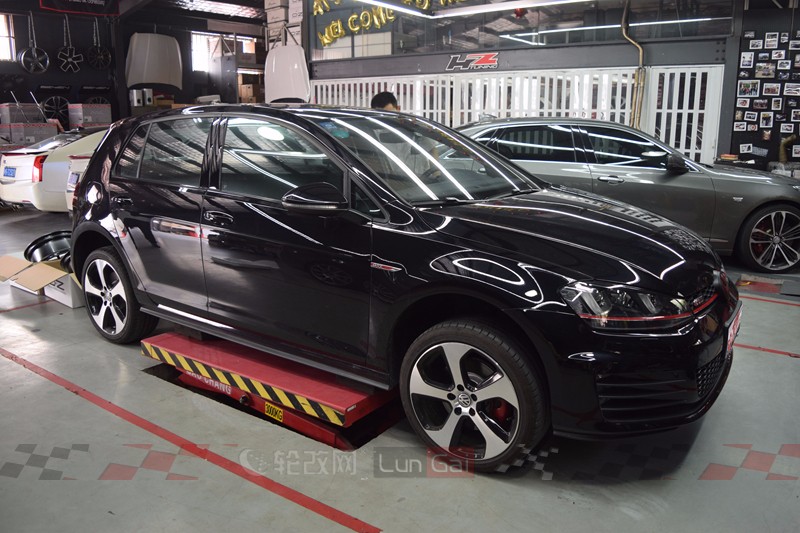 神车改装,高尔夫7.5代升级17寸gti轮毂