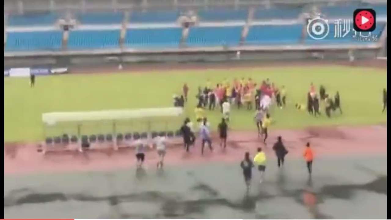 中国业余足球打架斗殴事件,中国业余足球场上打架事件