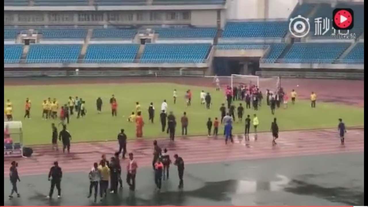 中国业余足球打架斗殴事件,中国业余足球场上打架事件