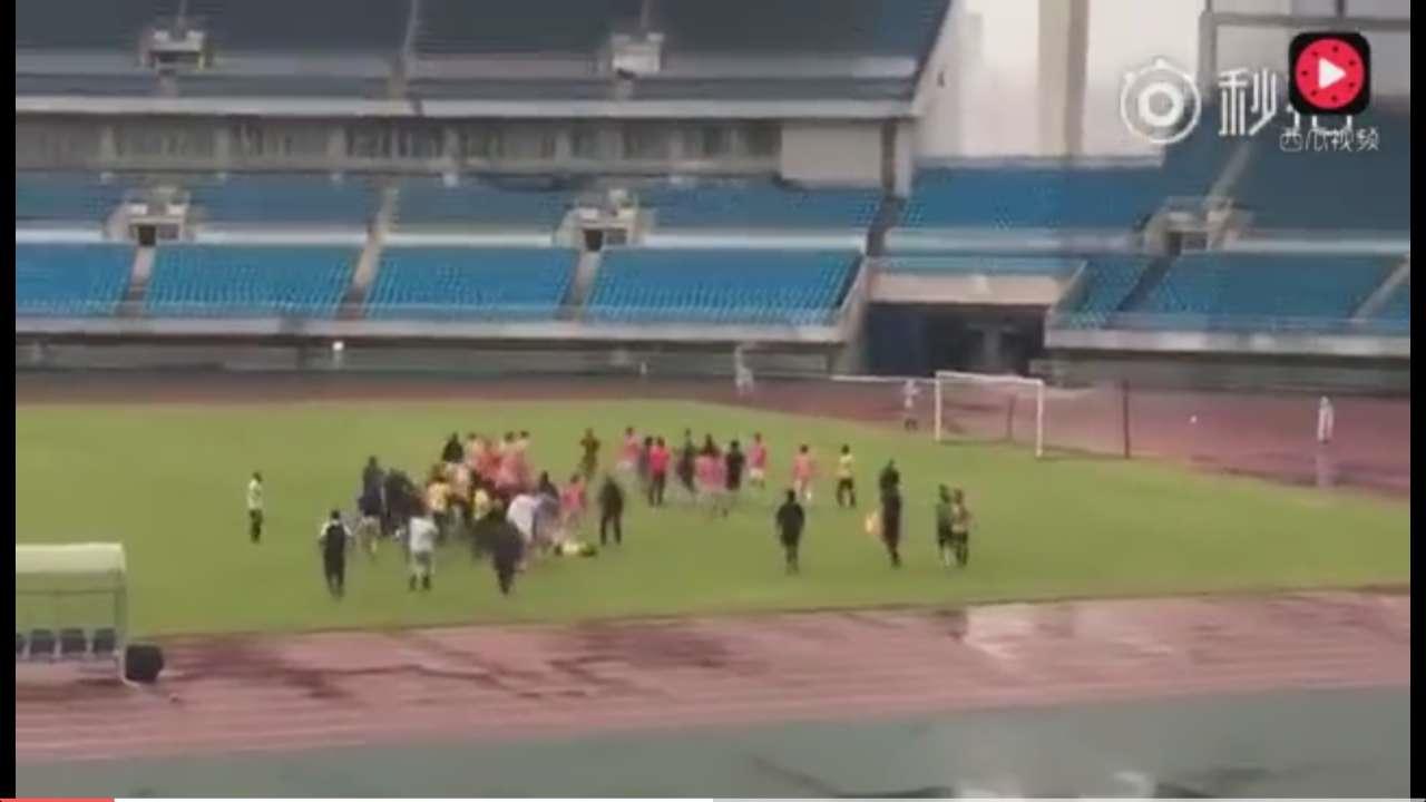 中国业余足球打架斗殴事件,中国业余足球场上打架事件