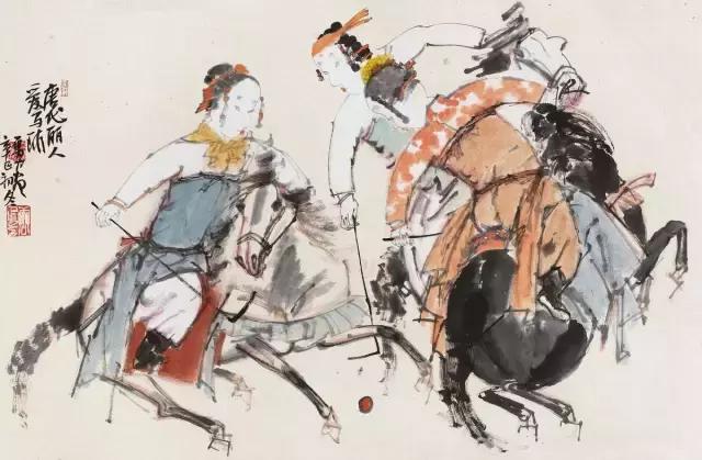 华清球场比赛,马球比赛杨贵妃